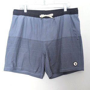 Vuori Men's Kore Short 5” Inseam Blue Azure Stripe